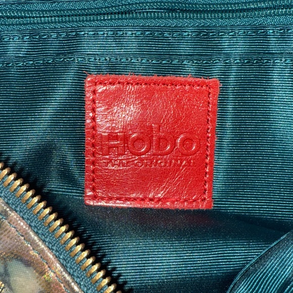 HOBO INTERNATIONAL Metallic Crossbody Purse Mara Bag Watercolor Floral - Picture 10 of 13